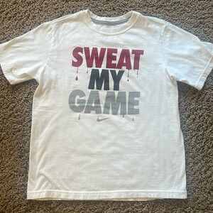 Boys Nike tshirt size medium “Sweat My Game”